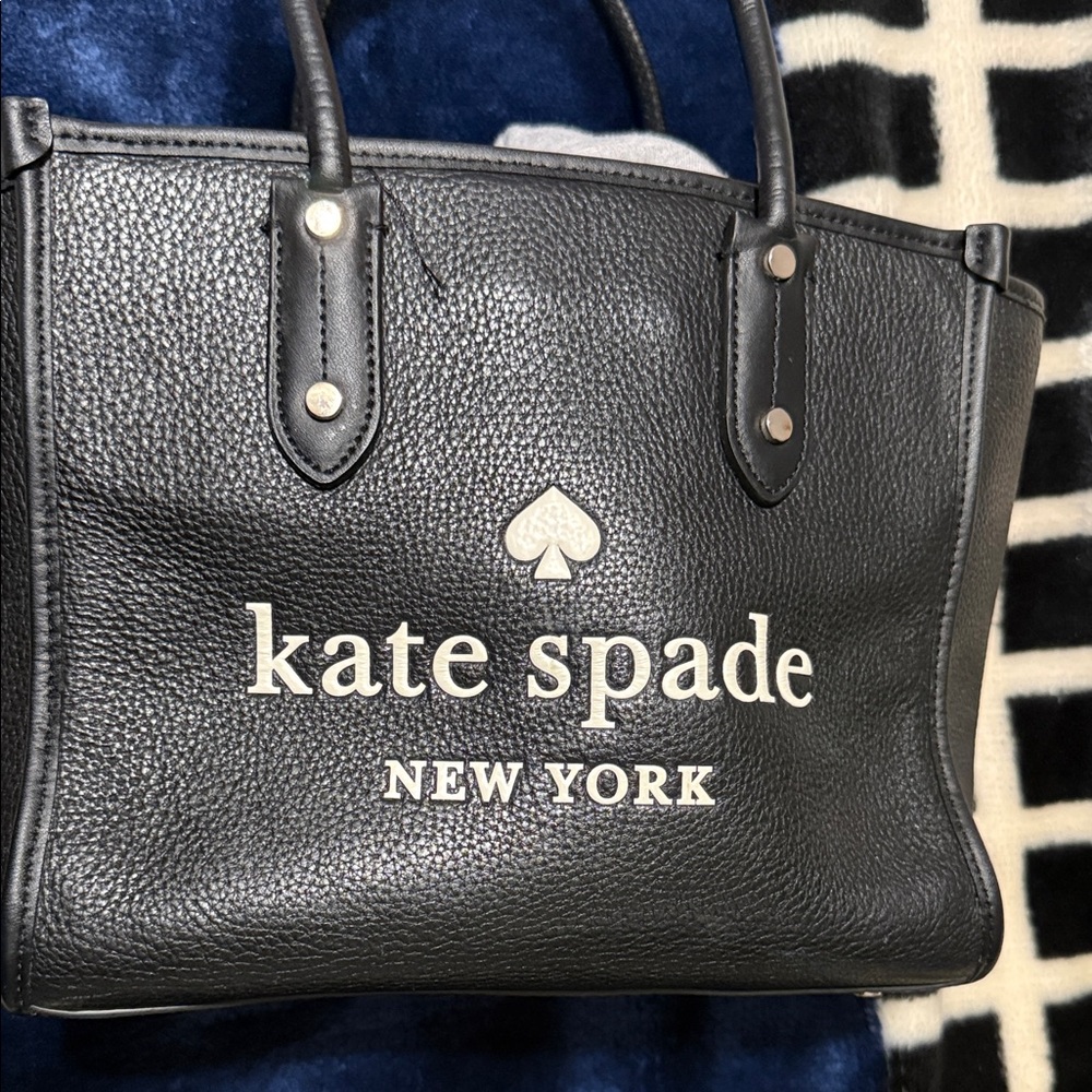 kate spade Black Pebbled Leather Tote